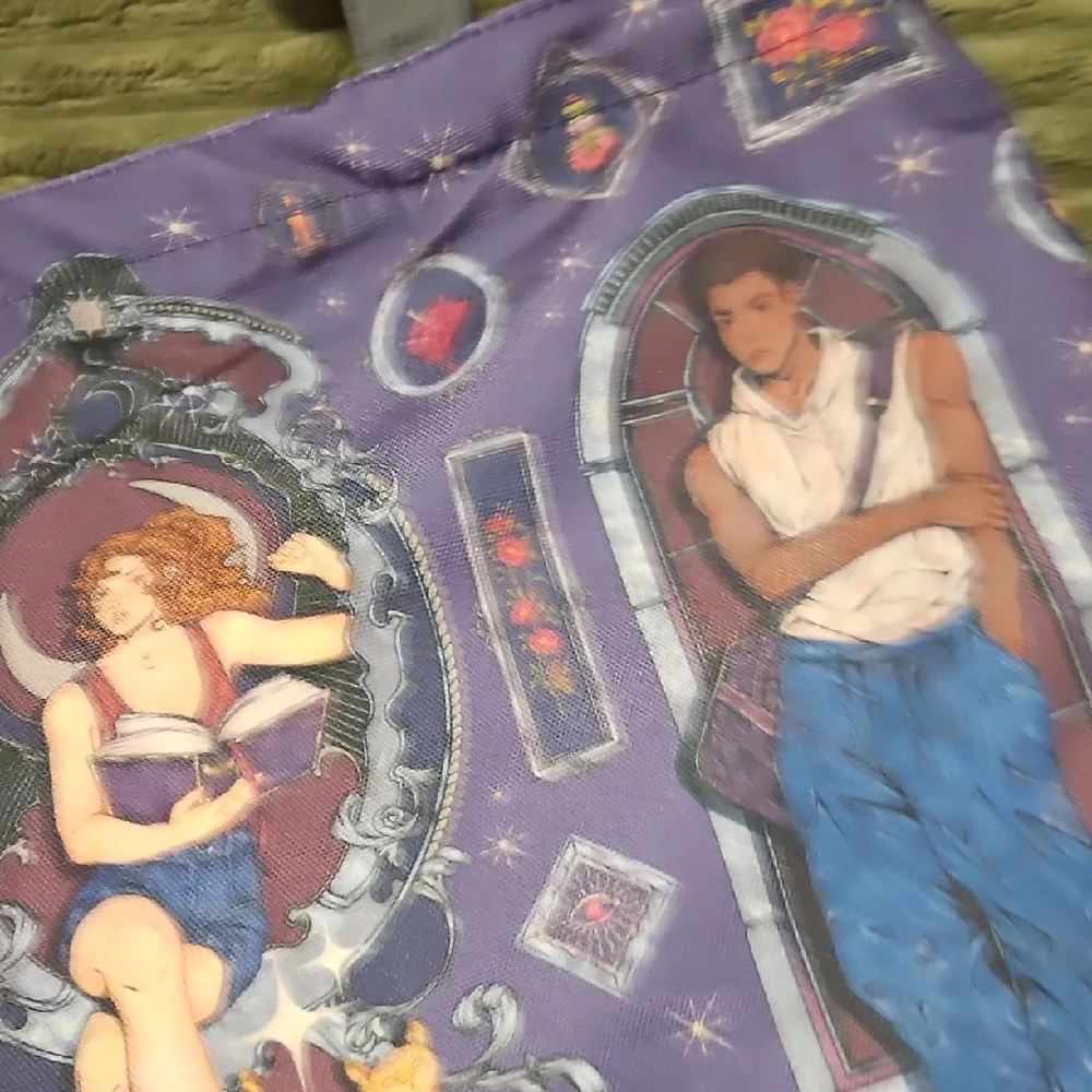 Purple Graphic Tote Bag - Picture 4 of 5